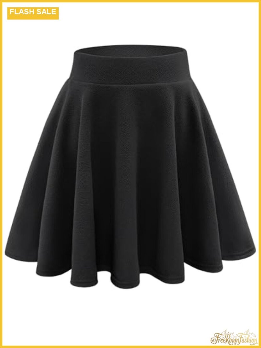 Women's Flared Pleated Mini Skort with Built-In Shorts High Waist
